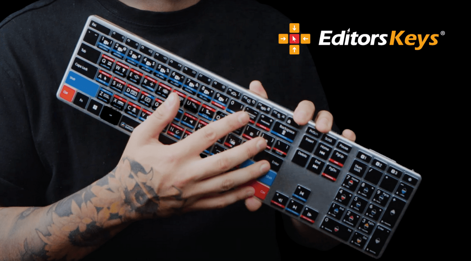 Zach Mayfield uses an Editors Keys DaVinci Resolve Wireless Backlit! - Editors Keys