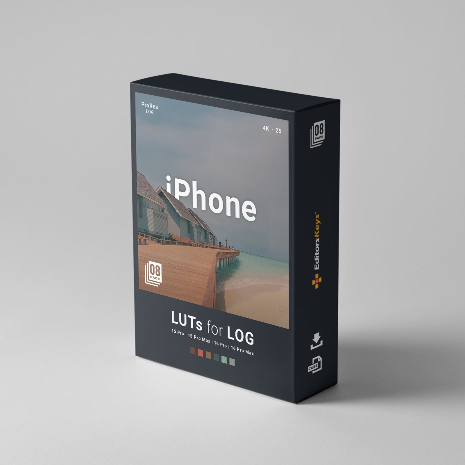 iPhone Apple LOG LUT Pack - 8 Looks - Editors Keys