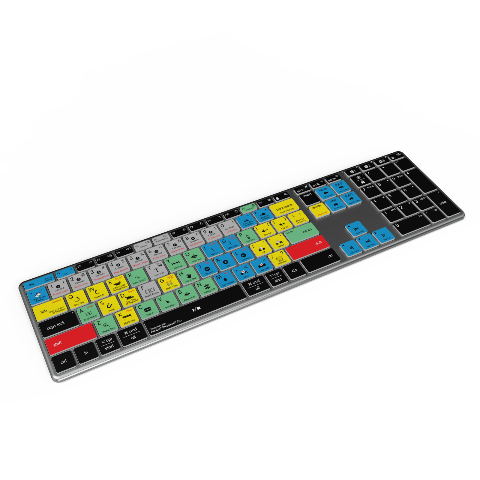 NEW Adobe Premiere Keyboard | Backlit & Wireless | Mac and PC - Editors Keys