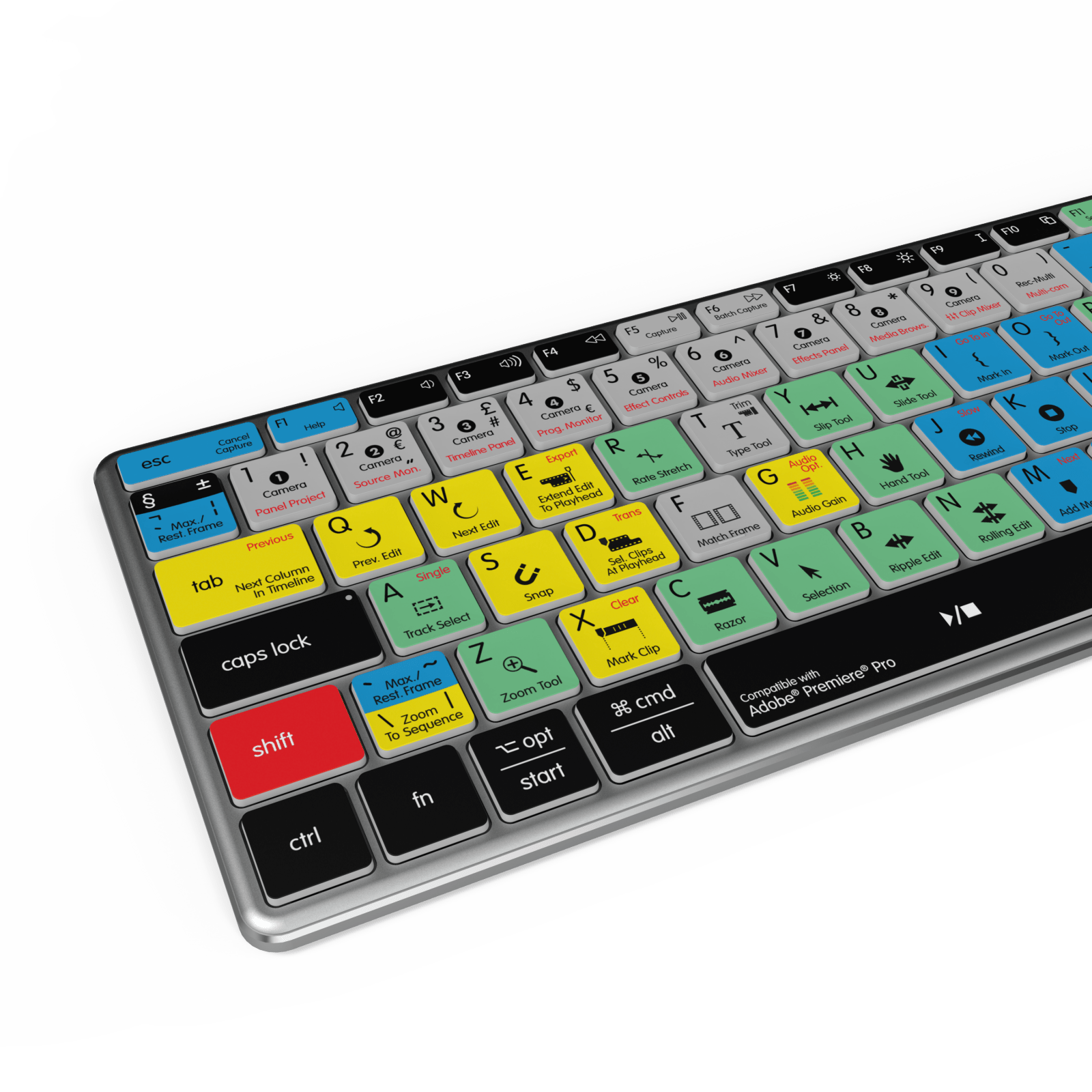 NEW Adobe Premiere Keyboard | Backlit & Wireless | Mac and PC - Editors Keys