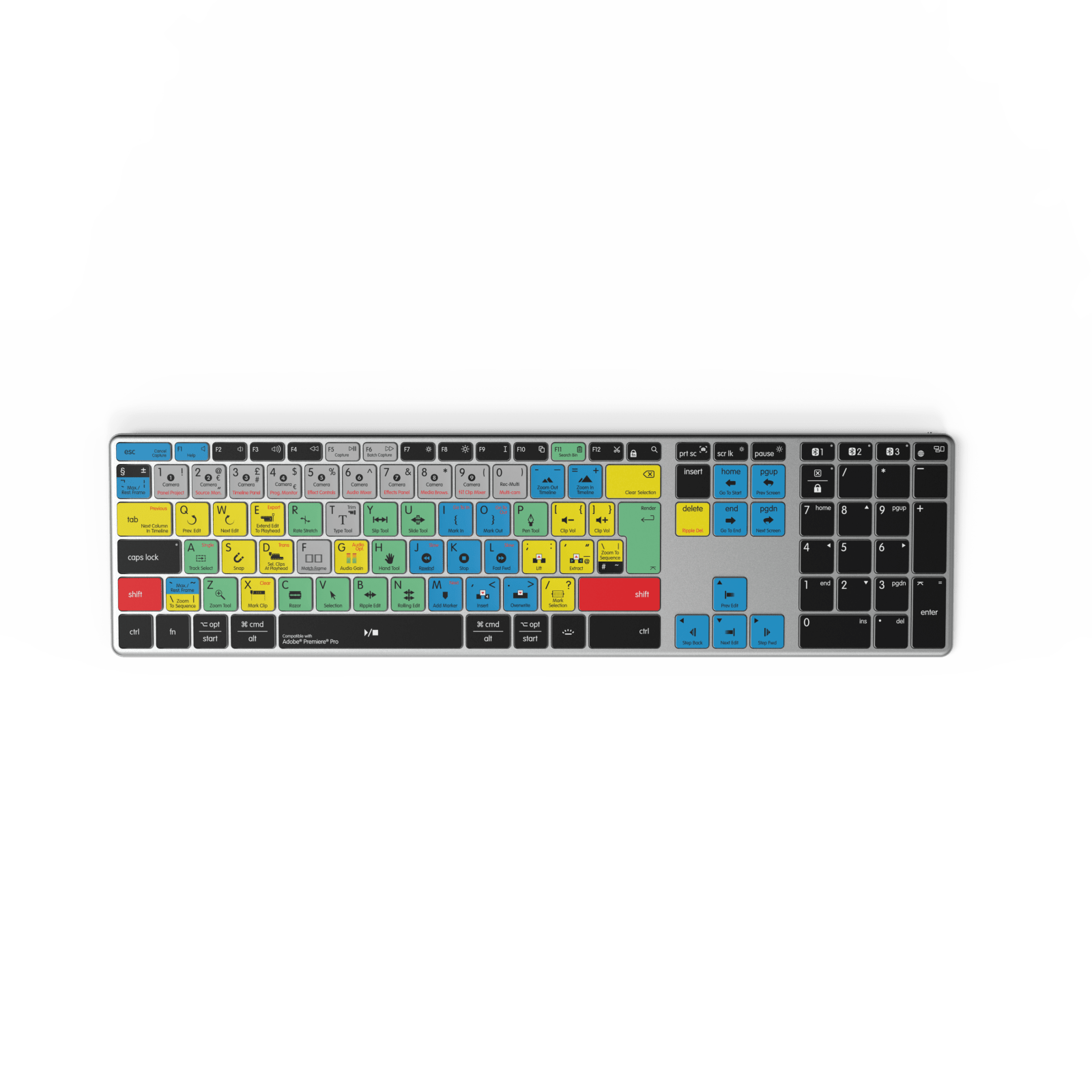 NEW Adobe Premiere Keyboard | Backlit & Wireless | Mac and PC - Editors Keys UK version