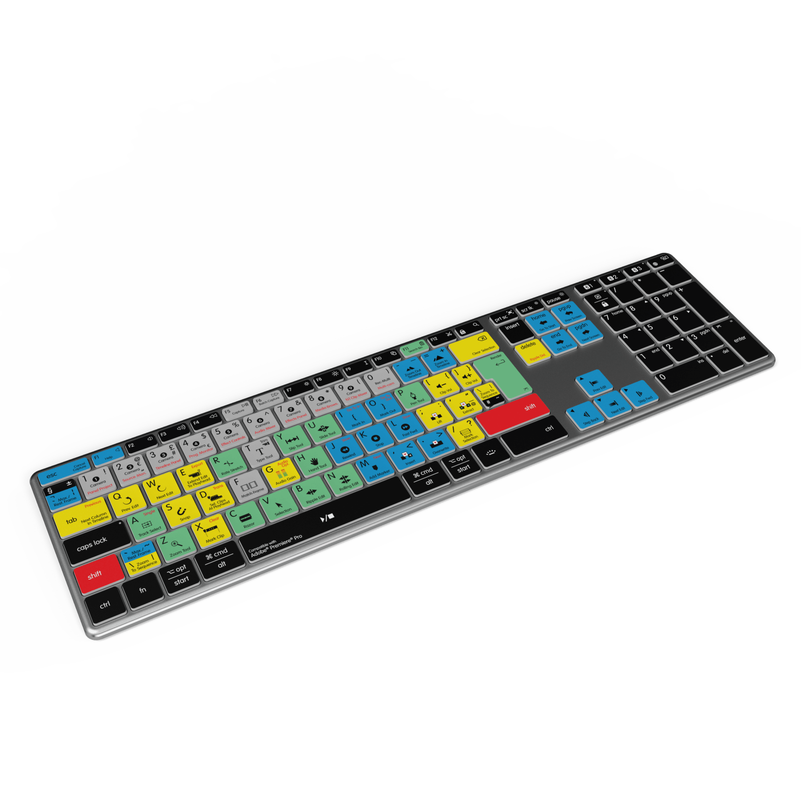 NEW Adobe Premiere Keyboard | Backlit & Wireless | Mac and PC - Editors Keys UK version