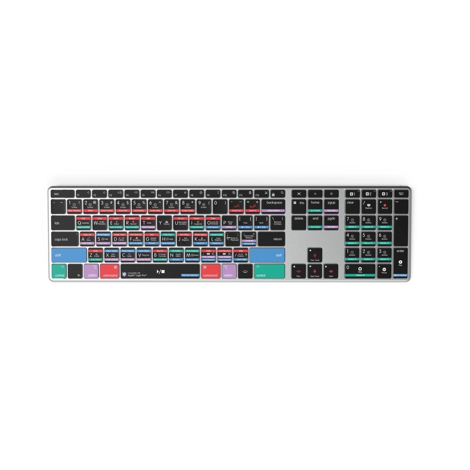 NEW Logic Pro Keyboard | Backlit & Wireless | Mac - Editors Keys