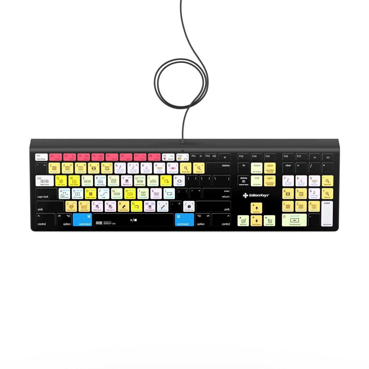 Keyboard with lit outlet keys