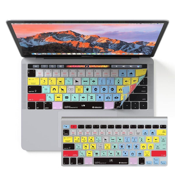 Adobe Premiere Keyboard Covers for MacBook and iMac