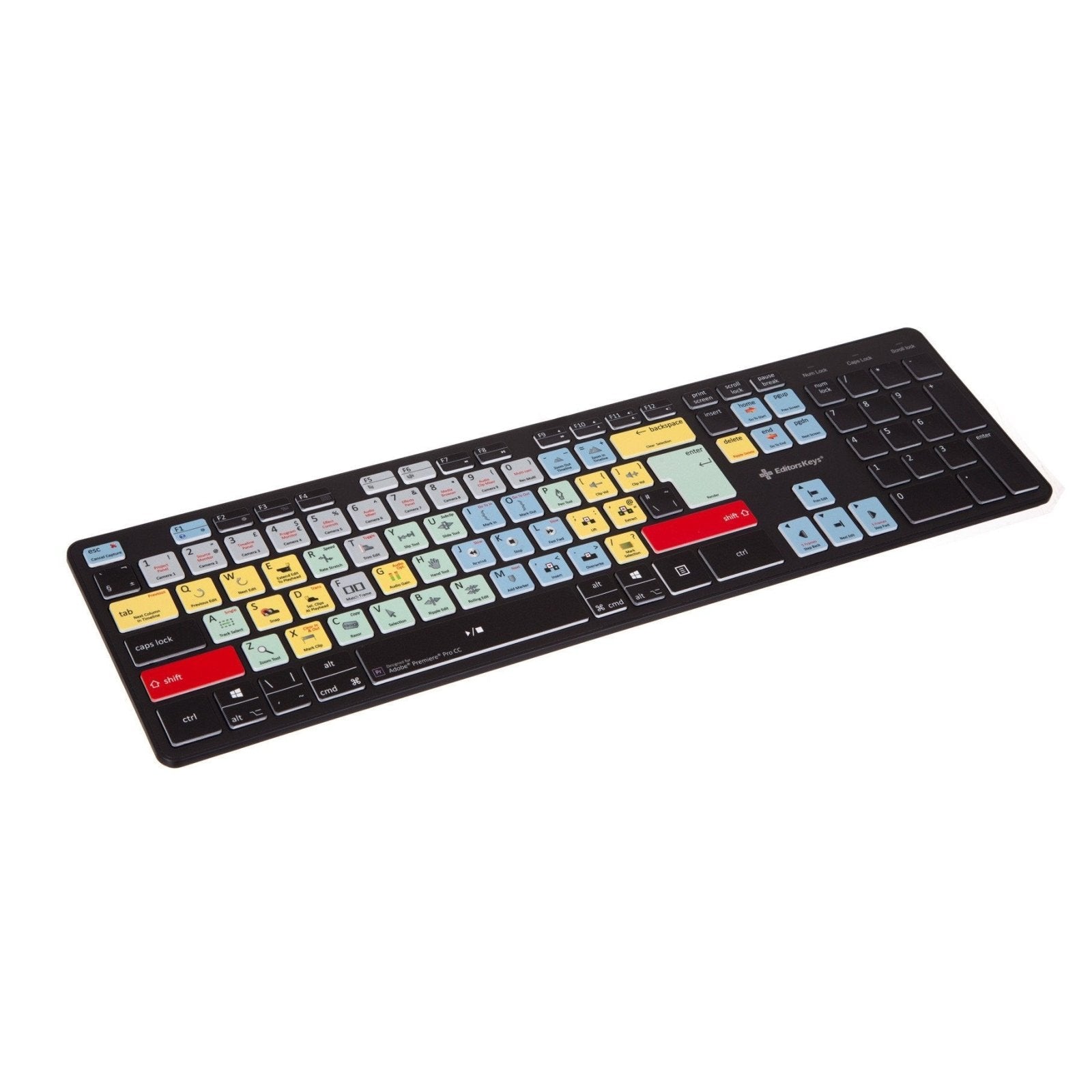 Adobe Premiere Pro Keyboard - Slimline Wired/Wireless