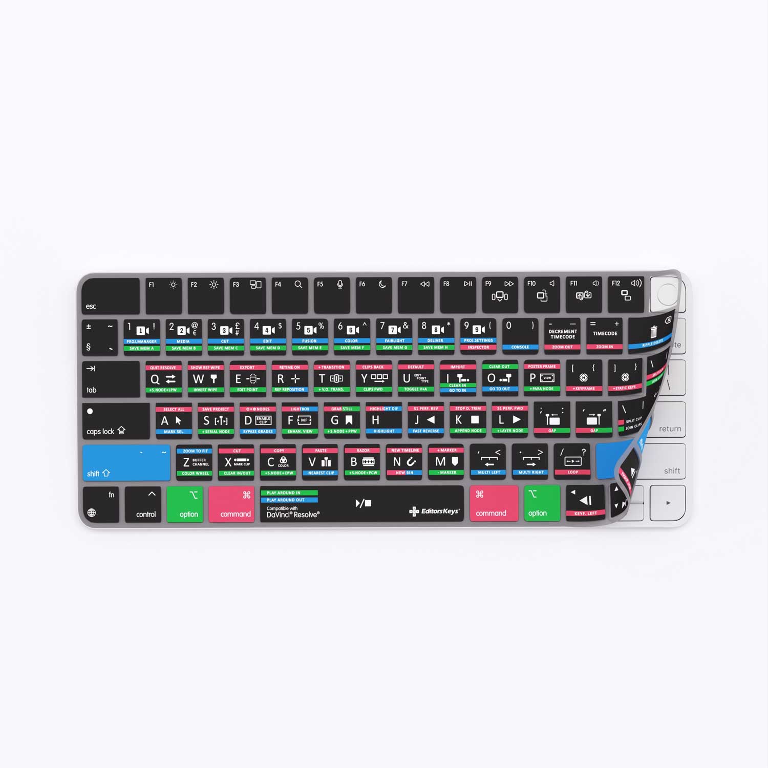 LumaFusion Keyboard Shortcuts Cover for 14 & 16 MacBook Pro and M2 MacBook  Air