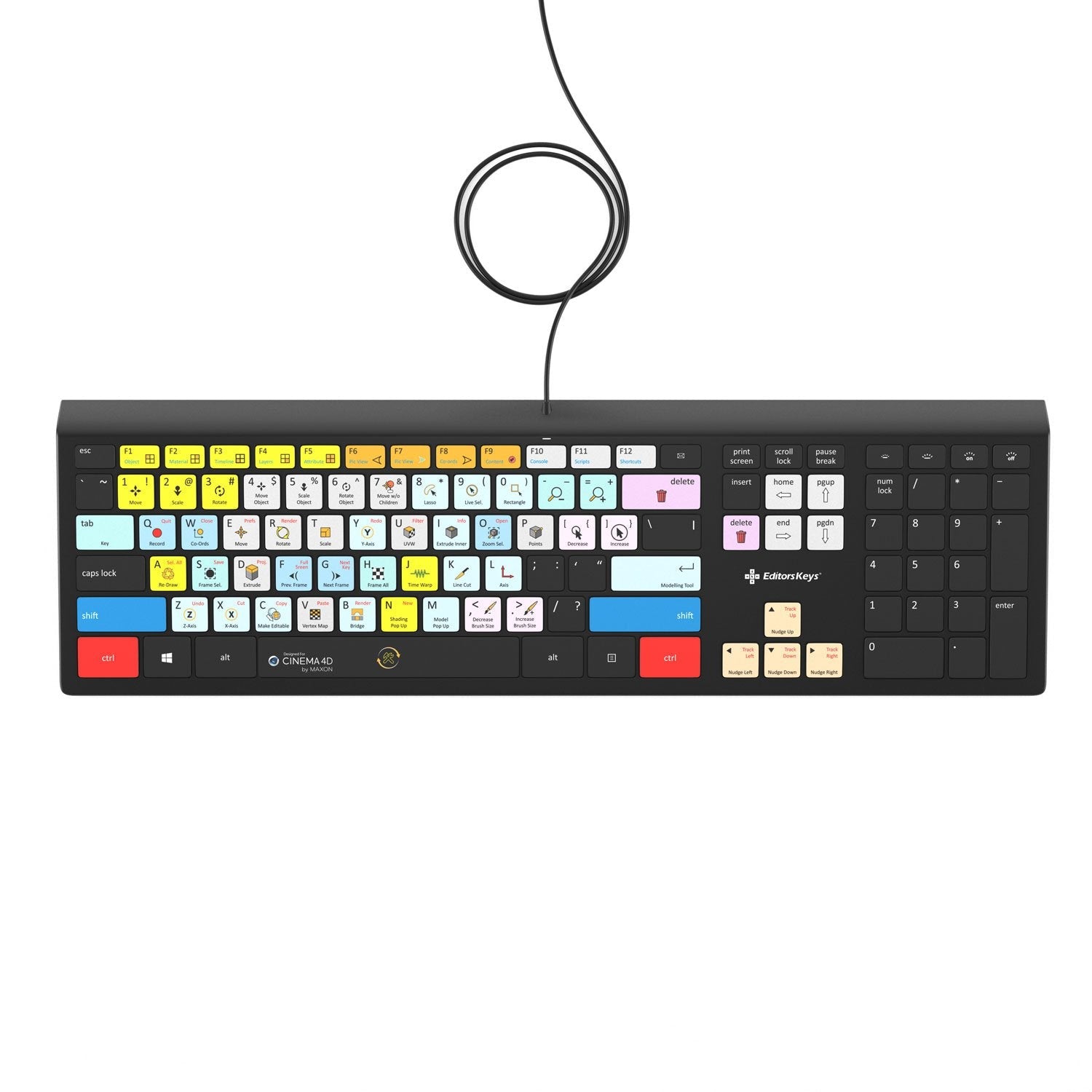 Maxon Cinema 4D Keyboard Backlit For Mac or PC