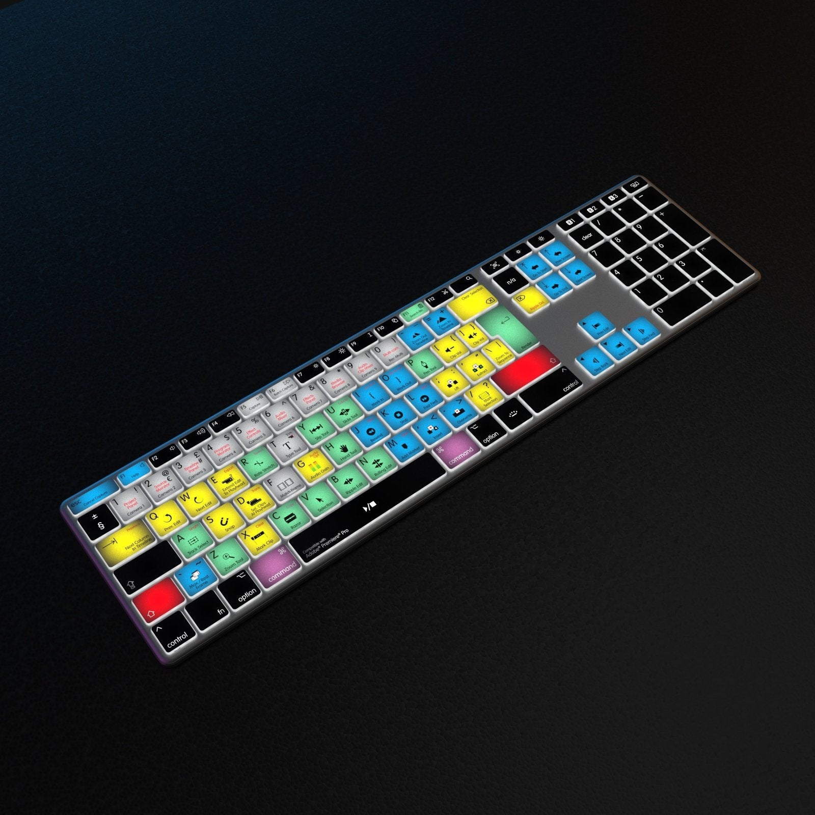 Adobe Premiere Keyboard & Premiere Keyboard Covers range for Mac or PC