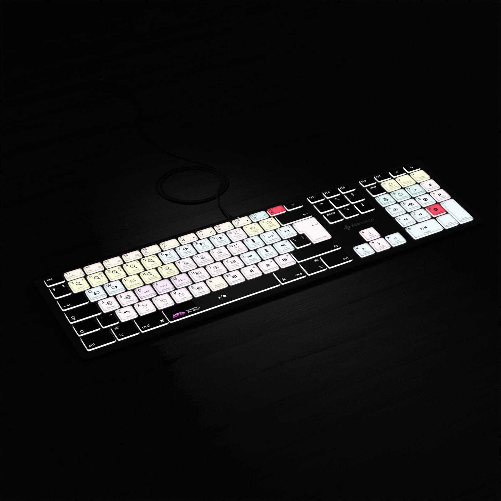 Backlit Avid Pro Tools Keyboard - For Mac or PC