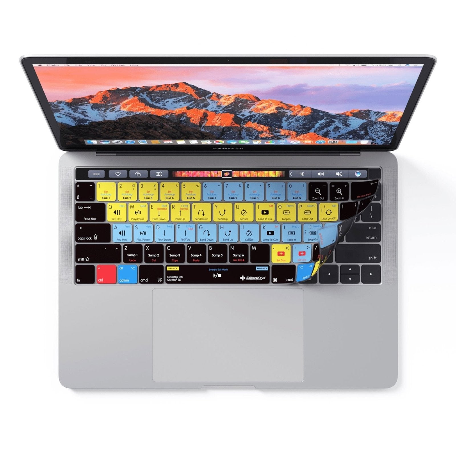 apple laptop colorful keyboard